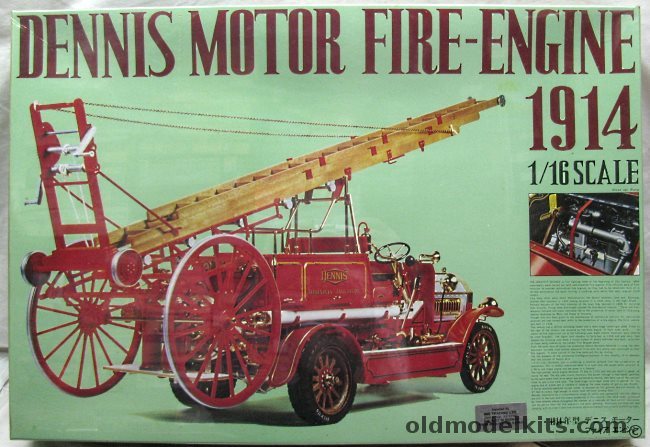 Bandai 1/16 1914 Dennis Fire Engine, 0538055 plastic model kit